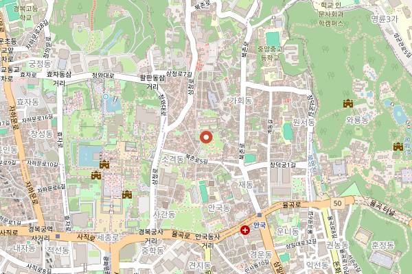 Map showing Kimchi School in Seoul