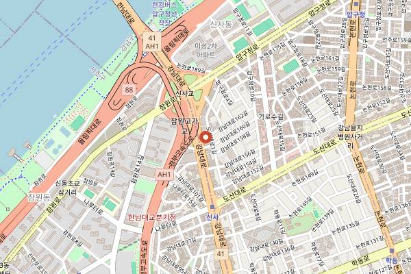 Map showing Legume Seoul in Seoul