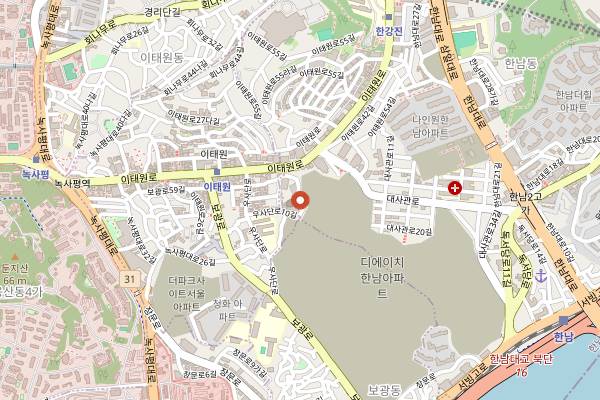 Map showing Makan Halal Restaurant in Seoul