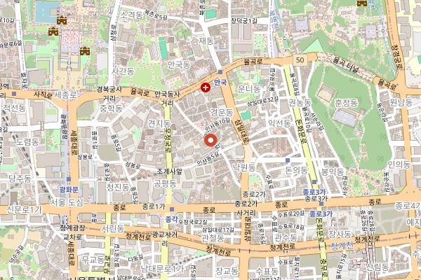 Map showing Maru Jayeonsik Kimbap in Seoul