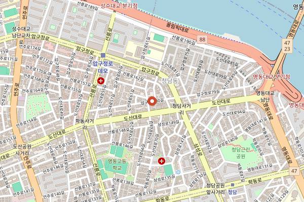 Map showing Kwonsooksoo in Seoul