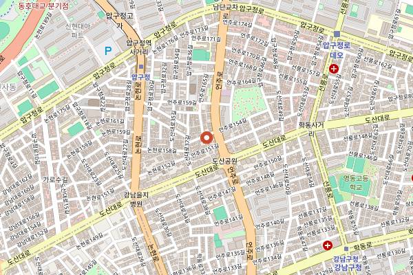 Map showing L'Amitie in Seoul