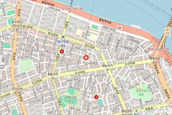 Map showing Mingles in Seoul
