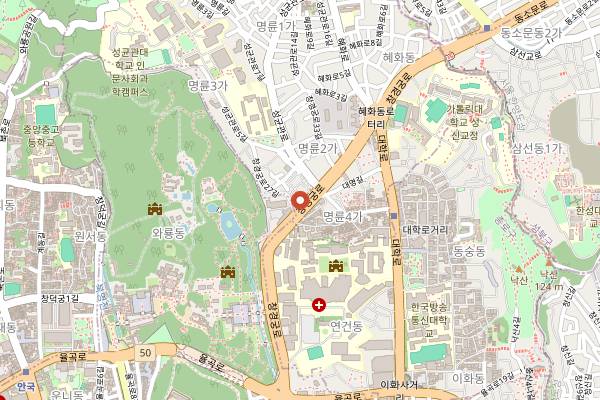 Map showing The Sool Company in Seoul