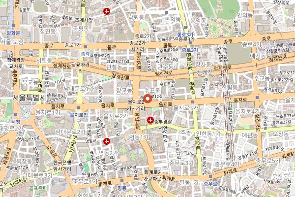Map showing Coffee Hanyakbang in Seoul