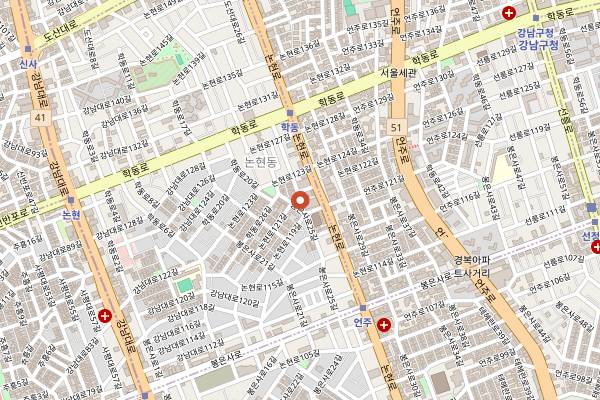 Map showing Octagon in Seoul