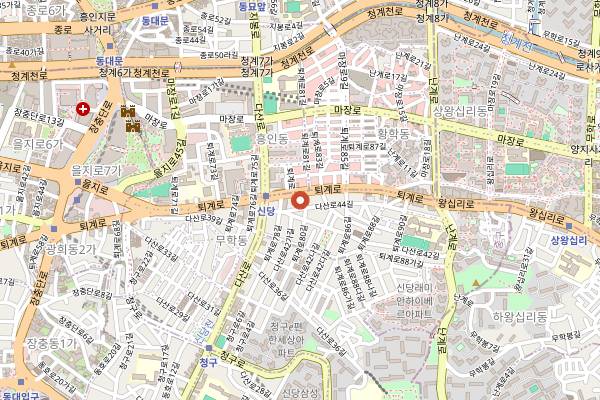 Map showing Zoosindang in Seoul