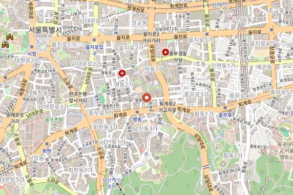 Map showing Ouga in Seoul
