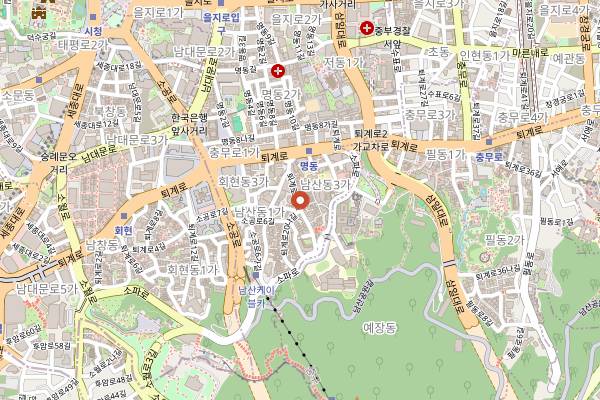 Map showing Vegan Kitchen in Seoul