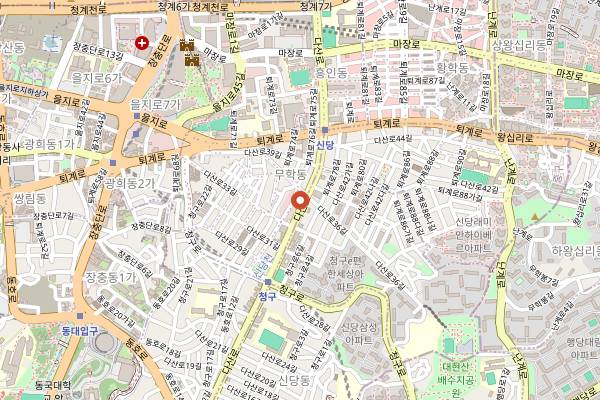 Map showing Mabongnim's Son's Tteok-bokki in Seoul