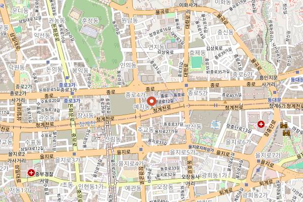 Map showing Mother and Daughter's Gimbap in Seoul