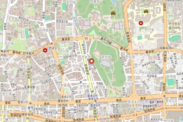 Map showing Ida in Seoul