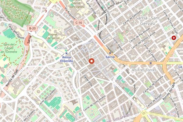 Map showing Pastisseria Foix de Sarria in Barcelona