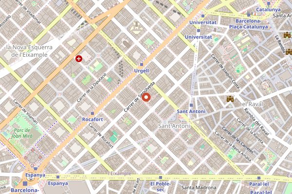 Map showing Lukumas in Barcelona