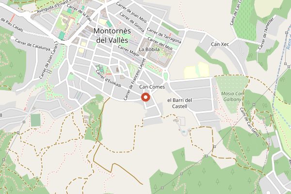 Map showing Garage Bar in Barcelona