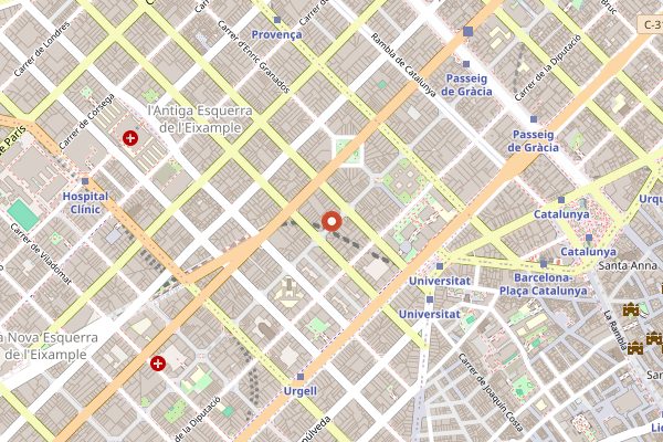 Map showing Garage Beer Co in Barcelona