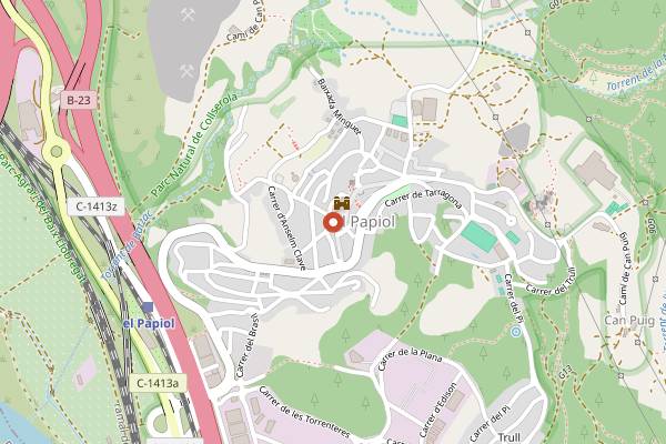 Map showing Kaelderkold in Barcelona