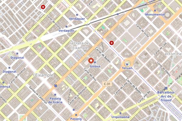 Map showing Faire Brunch and Drinks in Barcelona
