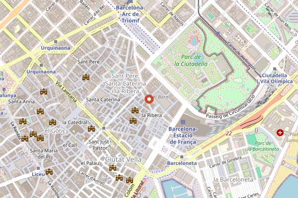 Map showing Bormuth in Barcelona