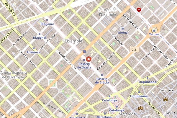 Map showing Citrus in Barcelona