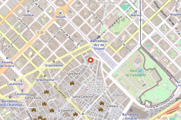 Map showing Elsa y Fred (casual) in Barcelona
