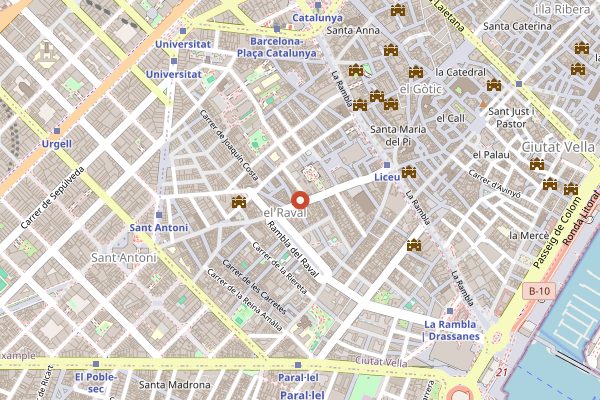 Map showing Calcotada Season in Barcelona