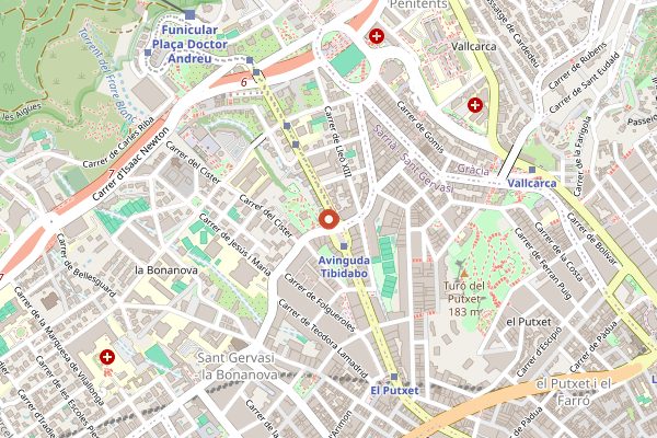 Map showing ABaC in Barcelona