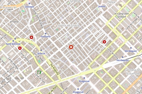 Map showing Barcelona Eats in Barcelona