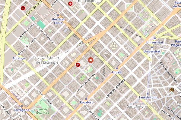 Map showing Morro Fi (hidden) in Barcelona