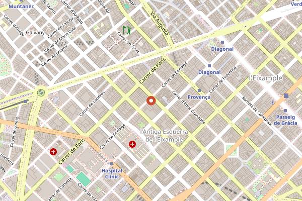 Map showing Solange Cocktails & Luxury Spirits in Barcelona