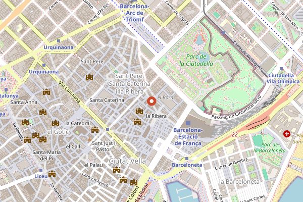 Map showing Bormuth in Barcelona