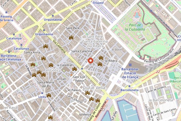 Map showing Can Cisa in Barcelona