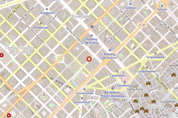 Map showing Monvinic in Barcelona