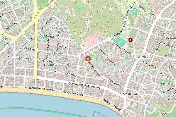 Map showing Broodje Benidorm in Benidorm