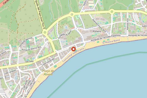 Map showing ConBrassa in Benidorm