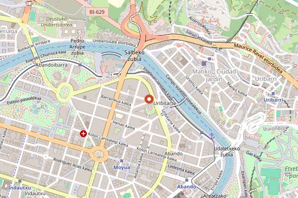 Map showing Singular in Bilbao