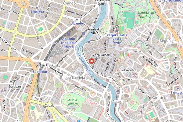Map showing Surfin' Tacos in Bilbao