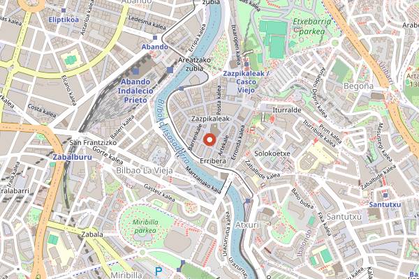 Map showing Bar Isipil in Bilbao
