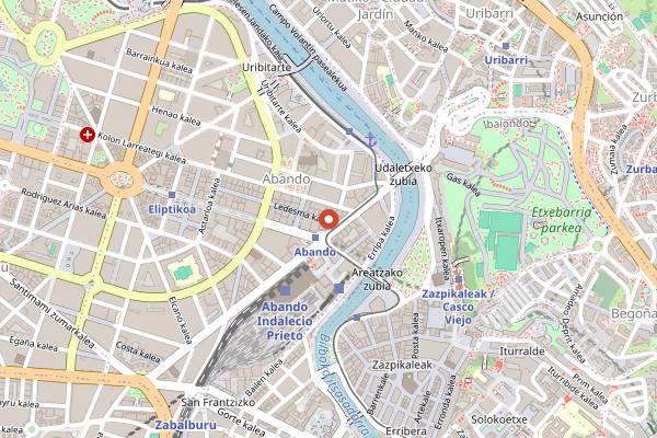 Map showing Bassko in Bilbao
