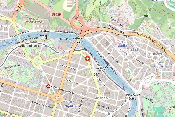 Map showing Il Giardino Della Nonna in Bilbao