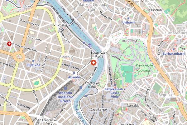 Map showing Lasai Bilbao in Bilbao