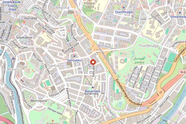 Map showing Mole Tex Mex in Bilbao