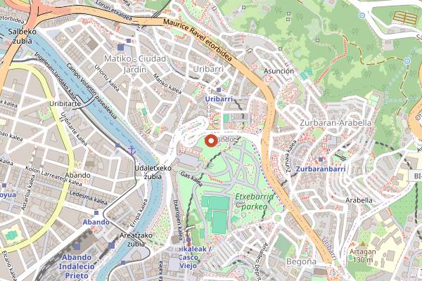 Map showing Gastronomia Bilbao Traditional Basque Master Class in Bilbao