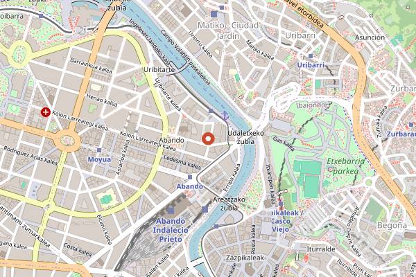 Map showing Bascook in Bilbao