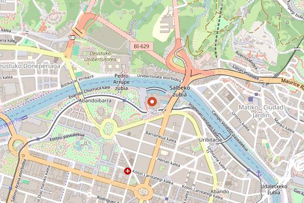 Map showing Nerua Guggenheim Bilbao in Bilbao