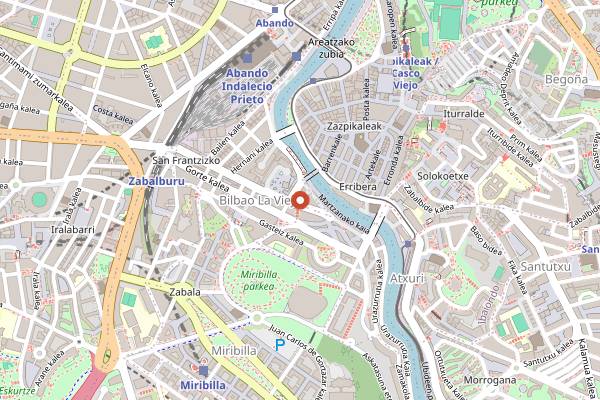 Map showing Bihotz in Bilbao