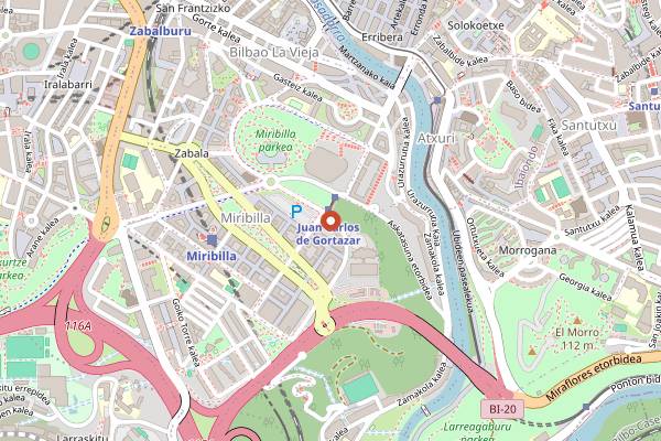 Map showing Clover House in Bilbao