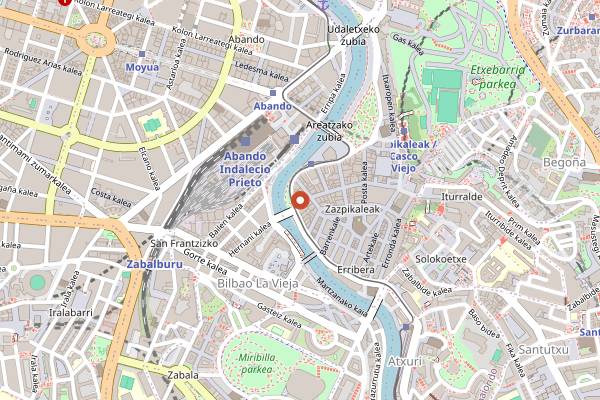 Map showing Ola Martin Berasategui in Bilbao