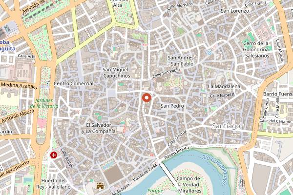 Map showing El Astronauta in Córdoba