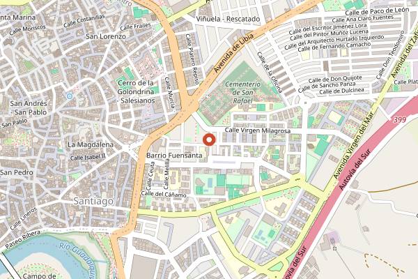Map showing Choco in Córdoba